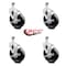 Service Caster 5 Inch Phenolic Wheel Swivel 1/2 Inch Threaded Stem Caster Set with Brake SCC SCC-TS20S514-PHS-TLB-121315-4 - alternate 2